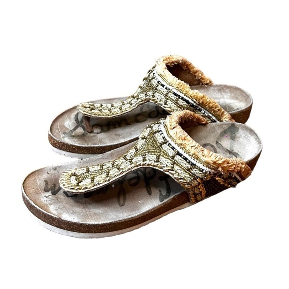 Sam Edelman Olivie Embellished Satin Thong Sandal - Picture 4 of 8